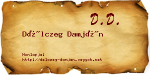 Délczeg Damján névjegykártya